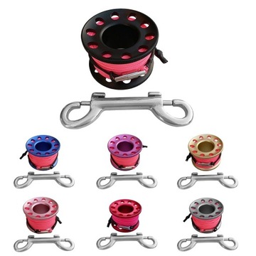 Катушка Underwater Wreck Cave с черной защелкой из нержавеющей стали