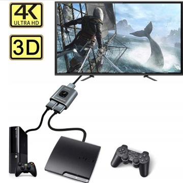 GANA Bi-HDMI ПЕРЕКЛЮЧАТЕЛЬ 4K HDMI РАЗВЕТВИТЕЛЬ
