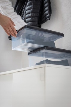 КОНТЕЙНЕР ДЛЯ ОБУВИ С ВЕНТИЛЯЦИЕЙ - 2 ШТ., БЕЛЫЙ