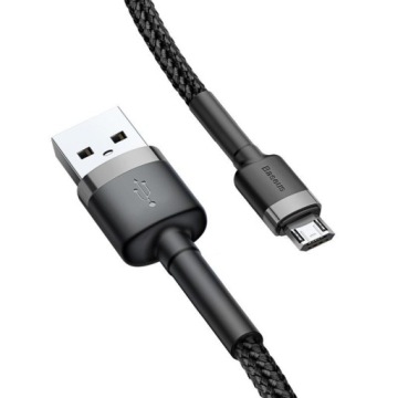 Кабель Baseus Cafule Micro USB 1,5А 2м серый и черный