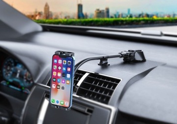 Uchwyt na telefon do samochodu, do tabletu, na szybę kokpit deskę mocny