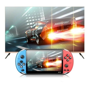 Мини-портативная консоль X12, ретро-наушники MP5