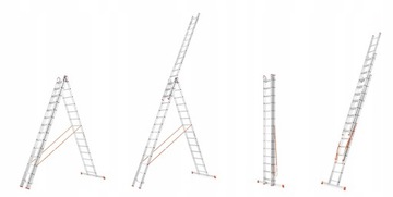 АЛЮМИНИЕВАЯ ЛЕСТНИЦА 3x13 САМАЯ ПРОЧНАЯ В ПОЛЬШЕ