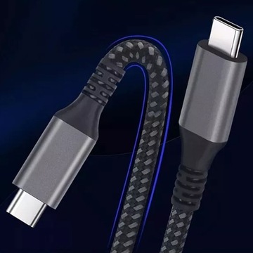 USB-C КАБЕЛЬ БЫСТРОЙ ЗАРЯДКИ USB 4 100 Вт, 40 Гбит/с, 5K, 1,2 м