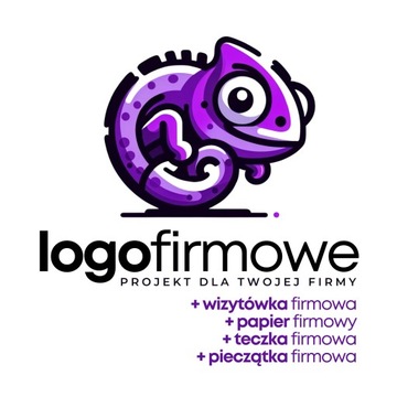 PROJEKT LOGO LOGOTYP FIRMY WIZYTÓWKA + PIECZĄTKA + PAPIER + TECZKA FIRMOWA