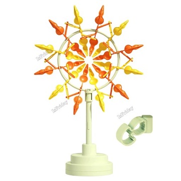 3D Colorful Rotating Windmill Handheld Flowing Wind Spinner Sunflower