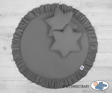 Комплект: Подвесной балдахин, коврик, подушки, антрацит.