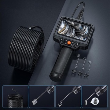 КАМЕРА ДЛЯ ПРОВЕРКИ МАСТЕРСКОЙ ЭНДОСКОП IP67 ДЛЯ ТРУБ 10м 8LED 8мм IP67 4,3''