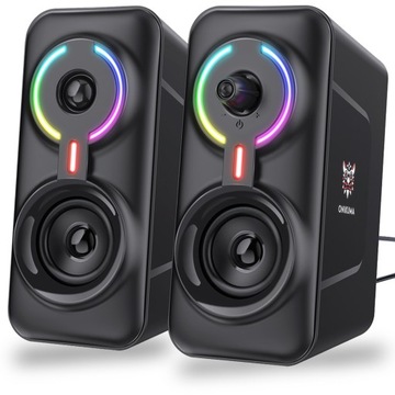 ONIKUMA L6 GŁOŚNIKI GAMINGOWE RGB BLUETOOTH 5.0 USB AUX DO KOMPUTERA GRANIA