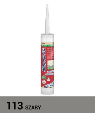 MAPEI SILIKON MAPESIL 310ML 113 SZARY