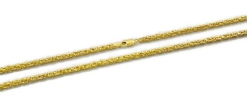 Łańcuszek Złoty Męski Splot Królewski 3,20 mm Szeroki pr 585 Grawer Gratis