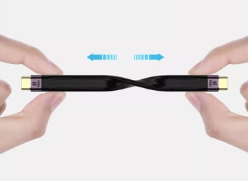 USB-C USB4 КАБЕЛЬ БЫСТРОЙ ЗАРЯДКИ 100 Вт, 40 Гбит/с, 8K, 13,8 см