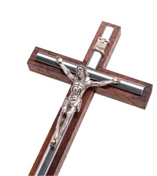 DREWNIANY KRZYŻ drewno na ścianę 24 cm