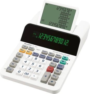 Sharp EL-1501 калькулятор настільний 12-цифровий Lcd білий