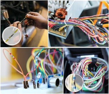 НАБОР ИЗ 150 ШТ. ЭЛЕКТРИЧЕСКОГО БЫСТРОРАЗЪЕМНОГО РАЗЪЕМА С ОЛОСТОЧНЫМ ТЕРМОУСАДОЧНЫМ КАБЕЛЕМ