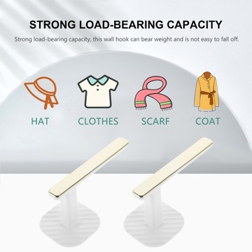 SAMOPRZYLEPNY WIESZAK ŚCIENNY TYŁ NOŚNY DRZWI