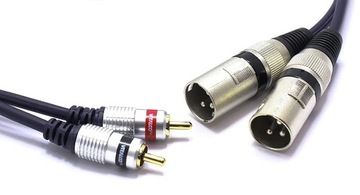 КАБЕЛЬ 2x XLR MALE 2x RCA РАЗЪЕМ VITALCO MKR20 3м