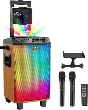 GŁOŚNIK DO KARAOKE TONOR K20 BEZPRZEWODOWY GŁOŚNIK + 2 MIKROFONY X115