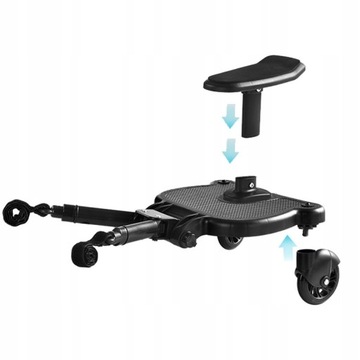 УНИВЕРСАЛЬНАЯ РЕГУЛИРОВКА КОЛЯСКИ С ДЕТСКИМ СИДЕНЬЕМ