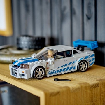 LEGO SPEED CHAMPIONS NISSAN SKYLINE GT-R R-34 ИЗ ФИЛЬМА «ФОРСАЖ»