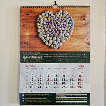 Kalendarz Warzywnika 2026 infouprawa Ogrodnika Terminarz Ścienny spiralny