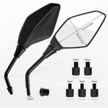 БОЛЬШИЕ УНИВЕРСАЛЬНЫЕ ЗЕРКАЛА МОТОЦИКЛ СКУТЕР КВАДРОЦИКЛ ATV M8 M10