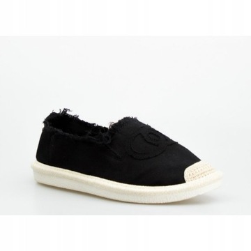 CZARNE ESPADRYLE WSUWANE NB273 41
