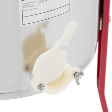 Ручная медогонка, нержавеющая сталь, 2 рамки.