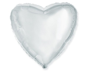 BALON FOLIOWY SERCE DUŻY URODZINY ŚLUB 45 CM