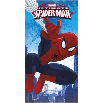 RĘCZNIK DZIECIĘCY WELUROWY ULTIMATE SPIDER-MAN 140