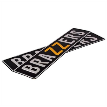 Таблички для регистрационных рамок Ваша надпись 2 шт.