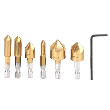 Сверла для снятия фаски с шестигранной головкой, 23 шт. Станок для зенковки типа SetClaw.