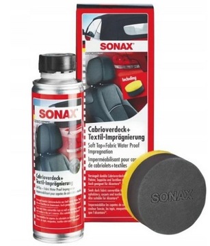 SONAX IMPREGNAT DO DACHU KABRIOLETU CABRIO I TAPICERKI 250ML ZESTAW