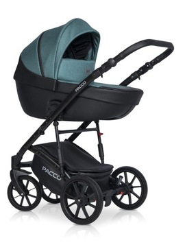 Коляска 2в1 PACCO Riko Basic, СИДЕНИЕ-КАБРИОЛЕТ 22кг + СУМКА + МОСКИТНАЯ СЕТКА