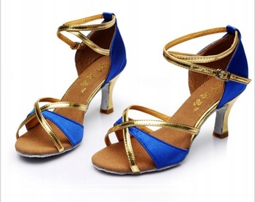 BUTY DO TAŃCA TOWARZYSKIEGO TANECZNE SZPILKI 7cm38
