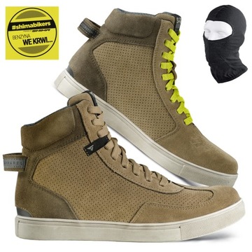 BUTY MOTOCYKLOWE | SHIMA SX-2 EVO BROWN | KRÓTKIE MĘSKIE TRAMPKI + GRATISY