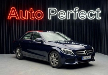 Mercedes Klasa C W205 Limuzyna 200 BlueTEC 136KM 2016 Mercedes-Benz Klasa C Avantgarde C200 136KM Full Led skory PDC Navi niski