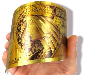 ZESTAW KOLEKCJONERSKI Polskie Banknoty Pozłacane CERTYFIKAT PRERZENT