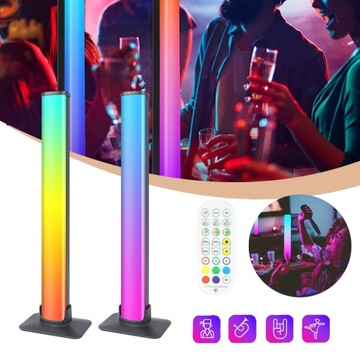 SMART LED LAMPA DO GIER, Z WIELOMA EFEKTAMI ŚWIETLNYMI I MUZYCZNYMI, 2 SZT.