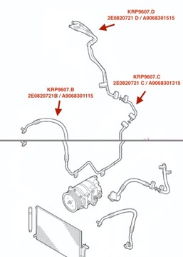 KOMPLET DO VOLKSWAGEN CRAFTER KLIMATIZACE SADA