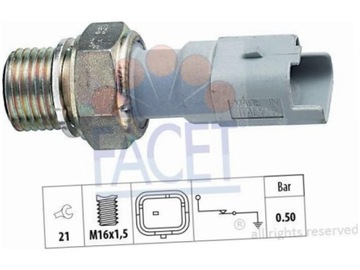 FACET 7.0130 SPÍNAČ TLAKOVÝ OLEJE