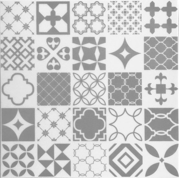 Kasetony sufitowe białe styropian PATCHWORK SZARY
