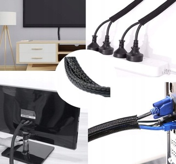 Оплетка кабеля Крышка кабеля 8-24 мм, 5 м