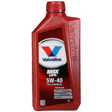 VALVOLINE MAXLIFE 5W40 OLEJ SILNIKOWY 5W-40 1L
