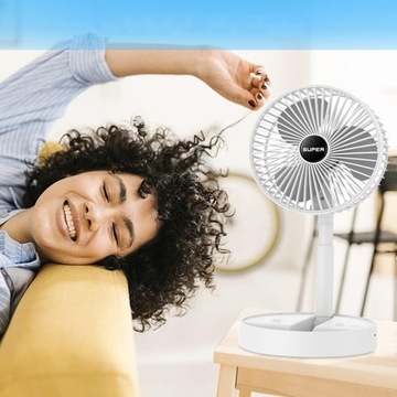 СКЛАДНОЙ 3-СКОРОСТНОЙ НАСТОЛЬНЫЙ ВЕНТИЛЯТОР, ОХЛАЖДАЮЩИЙ ВЕНТИЛЯТОР С ЗАРЯДКОЙ ПО USB