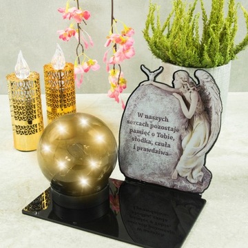 СОЛНЕЧНАЯ СВЕТОДИОДНАЯ ГРАФИКА, БОЛЬШАЯ СТАТУЭТКА ДЛЯ КЛАДБИЩА, МОГИЛЫ