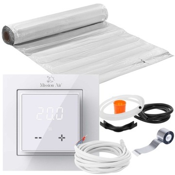 ZESTAW MATA GRZEWCZA grzejna Mission Air pod panele MAL-160W/m² 2m² LCD