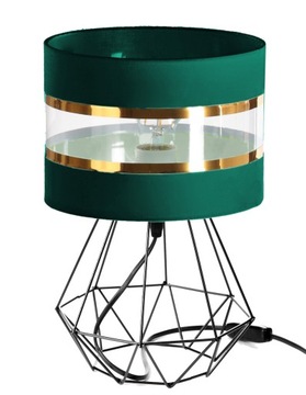 LAMPKA NOCNA STOŁOWA DIAMENT Z ABAŻUREM 7KOLORÓW