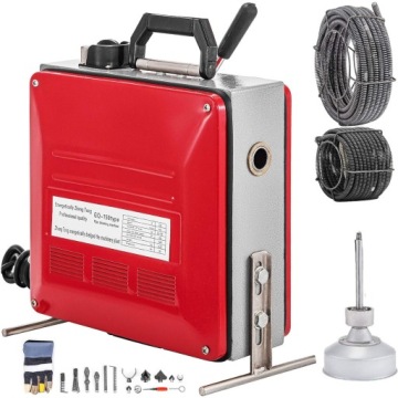 PRZEPYCHACZ RUR ELEKTRYCZNY SPIRALA SPRĘŻYNA DO UDRAŻNIANIA CZYSZCZENIA 45M