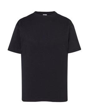 Koszulka dziecięca T-shirt czarny na w-f 122 JHK